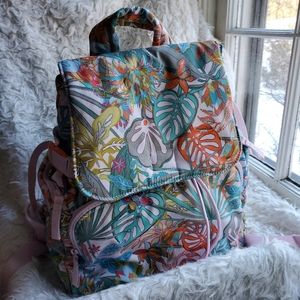 Vera Bradley Utility Backpack in Rain Forest Canopy